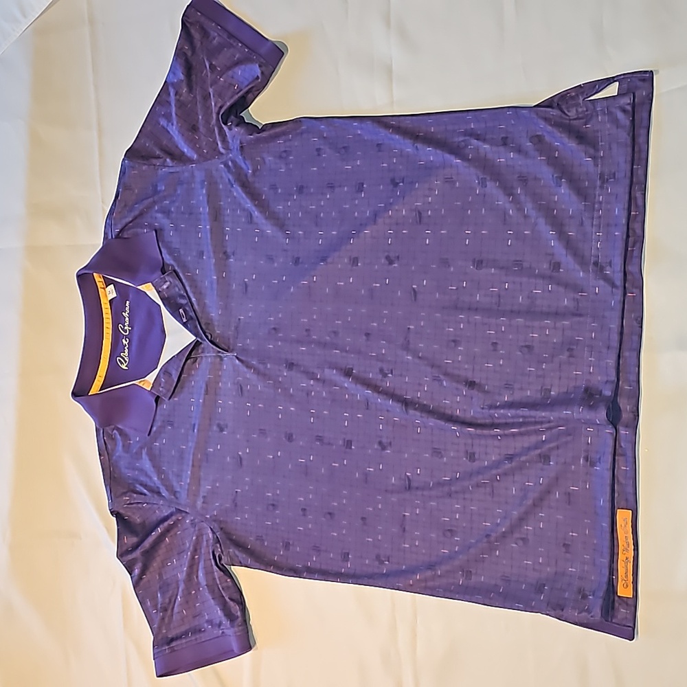 ROBERT GRAHAM mens size medium polo shirt. I7
